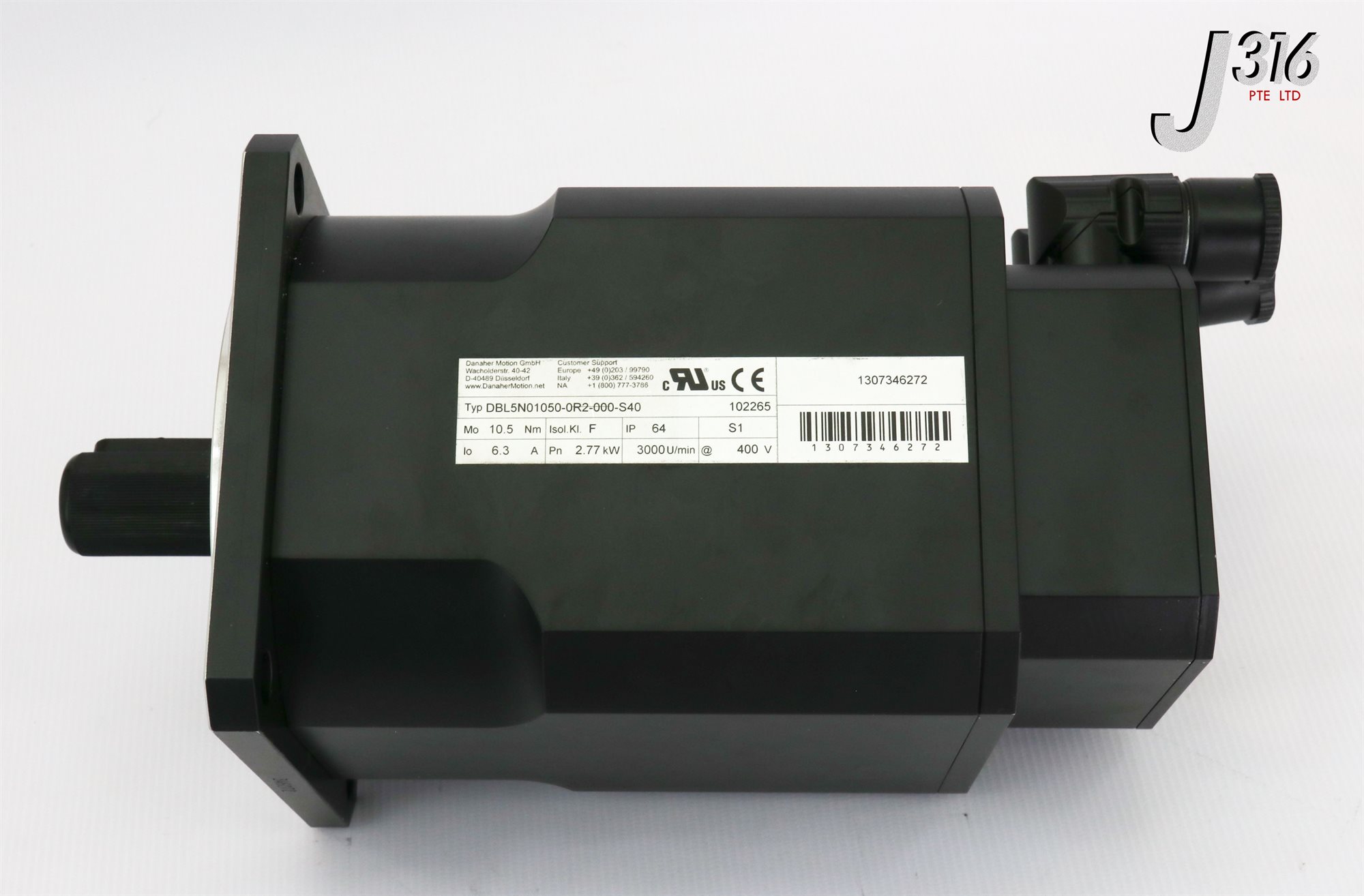 ㅎ 18607 DANAHER MOTION SERVO MTR 6.3A 2.77KW 3000U/MIN DBL5N01050
